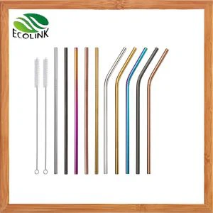 Reusable Metal Straw Stainless Steel Drinking Straw