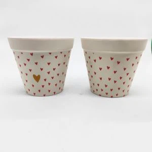 Bamboo Fiber Flower Pot For Succulent Planting