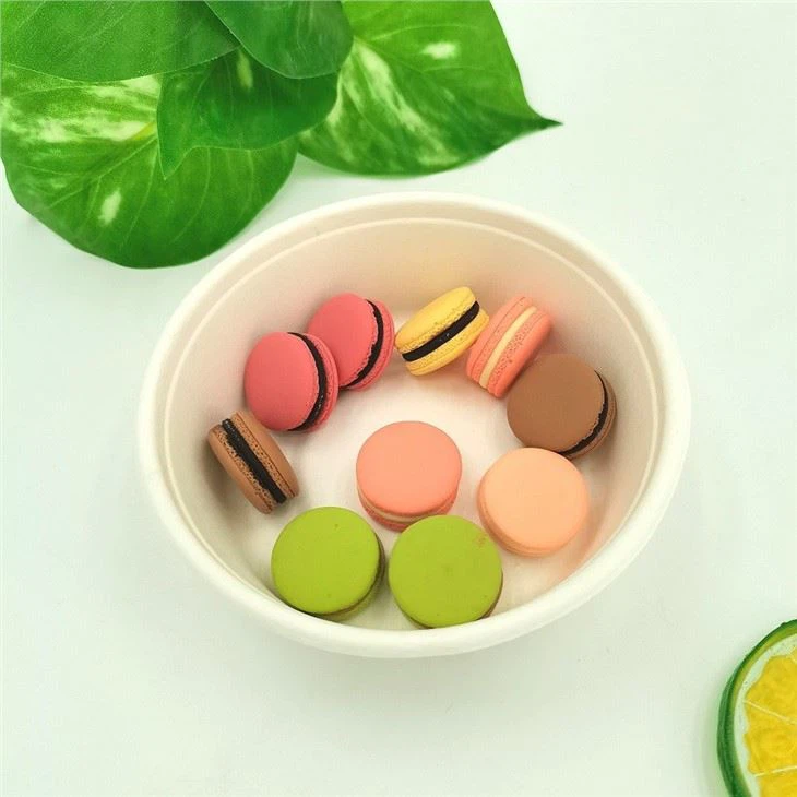 Disposable 250ml Bagasse Sugarcane Bowl With Lid