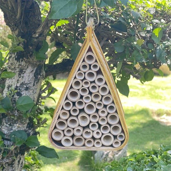 Outdoor Decor Bamboo Mason Bee House