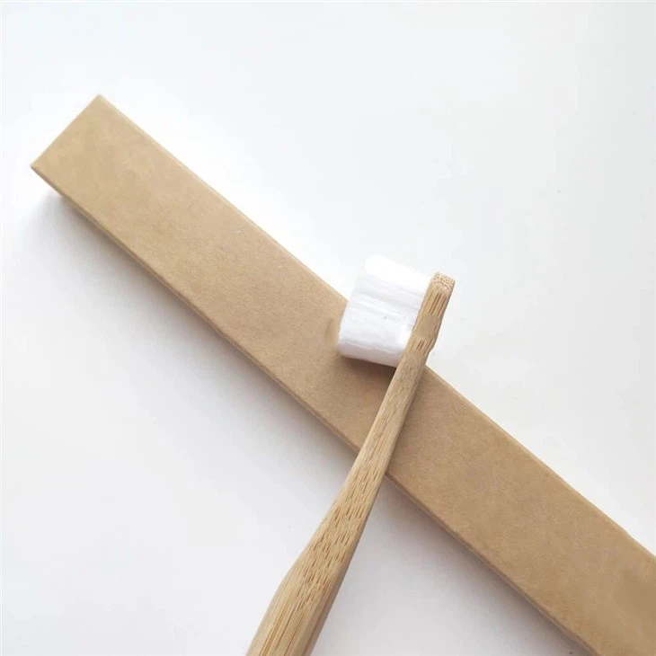 Custom Logo Biodegradable Soft Nano Brush Bristle Bamboo Toothbrush