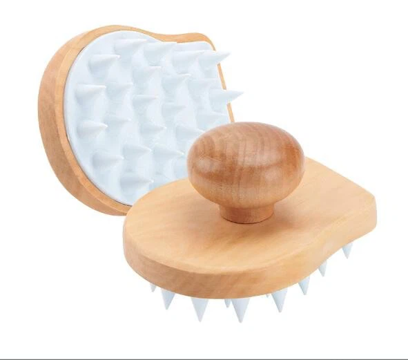 Adhmad Scalp Scrubber Scrubber Exfoliator Gruaige Scuab